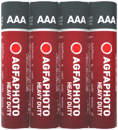4x Bateria AgfaPhoto Cynkowa AAA R03 Heavy Duty